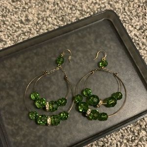 Bebe green earrings